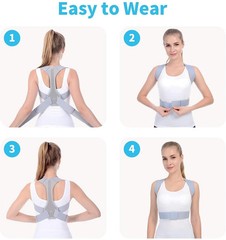 Posture Corrector Support Back Shoulder Brace Belt Adjustable For Men Women USA