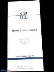 Elta MD Skincare Dermal Wound Cleaner 8oz/236mL + 21 Lint Free Cosmetic Pads New