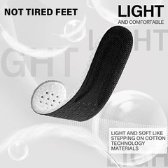 US Memory Foam Insoles,Elastic Strong Arch Shock-Absorbing Insoles for Men Women