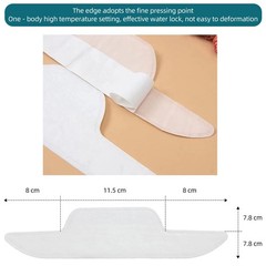 Disposable Neck Collar Sweat Pads – 80PCS Self-Adhesive Protectors for Shirts, A