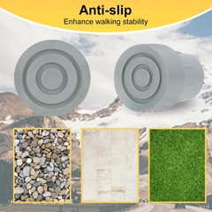 YF 1-Inch Non-Slip Rubber Cane Tips, 4 Pack Replacement Tips for Walkers, Crutch