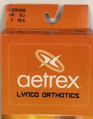 Aetrex Foot Orthotic Insoles L205 Women’s Size 6 Cupped Heel Arch Support New