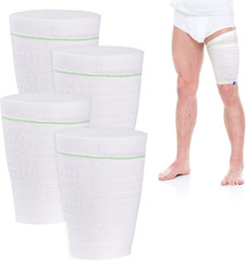 Catheter Leg Bag Holder 4 Pack Fabric Urinary Drainage Bag Straps for Men Women
