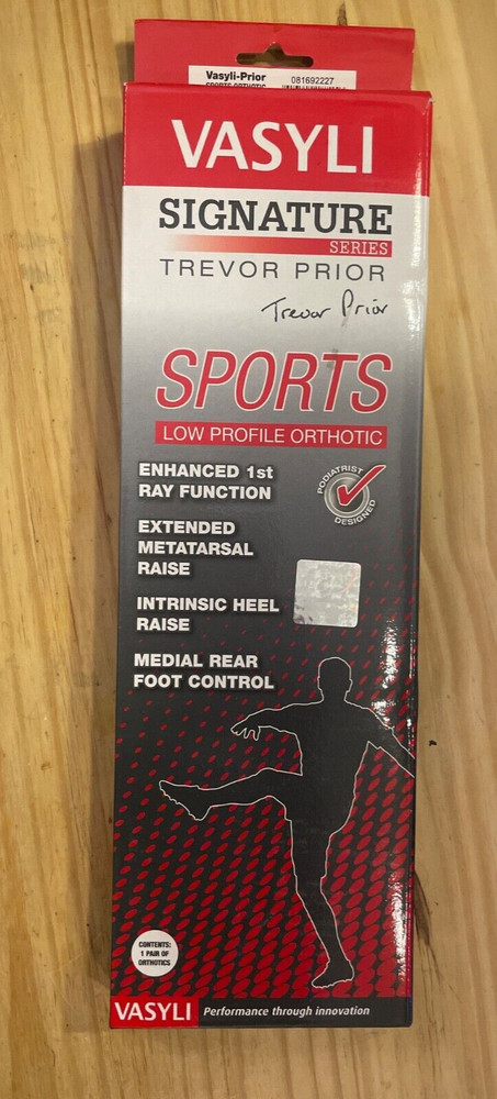 Vasyli Signature Series Trevor Prior Sports Low Profile Orthotic KIDS 2-4.5