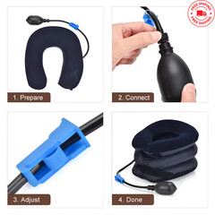 Cervical Neck Traction Device Collar Brace Support Pain Relief Stretcher Therapy