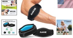 2 Pack Elbow Brace for Tennis & Golf – Ergonomic Compression Support