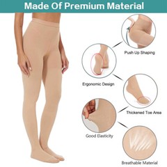 Sheer Compression Pantyhose Stockings Therapeutic Support 30-40mmHg