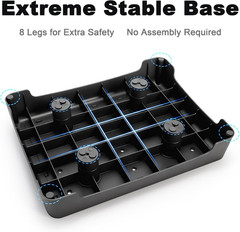 Mobility One Step Stool for Elderly/Adult, 3.5 Inch Plastic Platform Step Stool