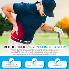 Golf Huggy Back Brace – Lower Back Support for Golf, Walking, Sports – Lightweig
