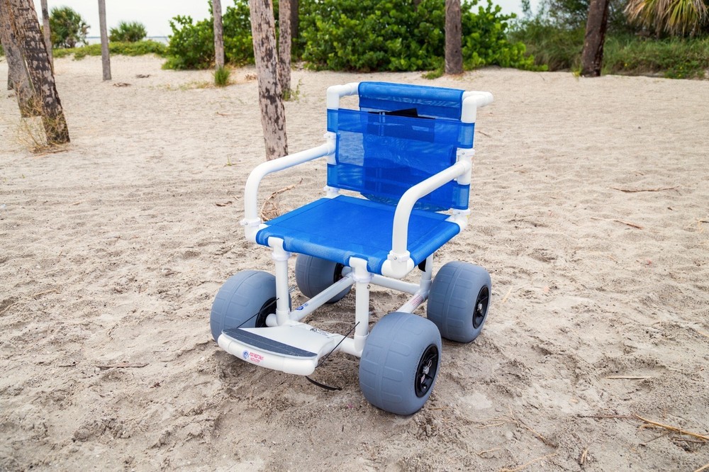 Beach Wheelchair – 12″ Balloon Tires
