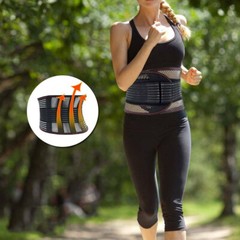 Adjustable Back Support Brace for Lower Back Pain Relief Sciatica Lumbar Belt US