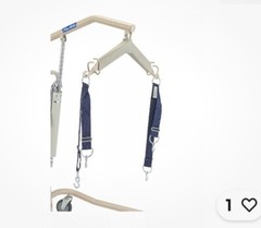 Invacare Sling Straps for Patient Lifts, Polypropylene, One-Size, 9070,Blue,2
