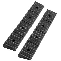 1. 2 Pack Heavy Duty Rubber Curb Ramp 33069LBS 2″ Rise with Drainage