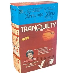 Tranquility Ultra Absorbent Incontinence Adhesive Skinny Pads New Vintage RARE