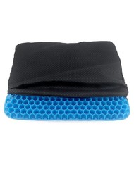 QWORK Gel Seat Cushion, Cool & Breathable 42 x 37 x 3.5 cm, Blue