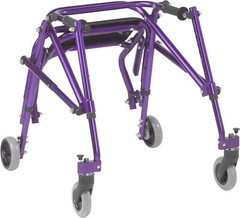 Nimbo 2G Lightweight Posterior Walker with Seat, Wizard Purple, Small