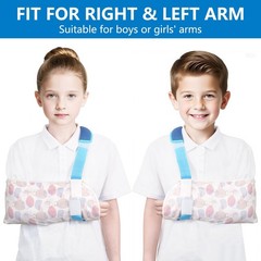 Kids Arm Sling Shoulder Immobilizer Children Wrist Elbow Injury Both Hands S