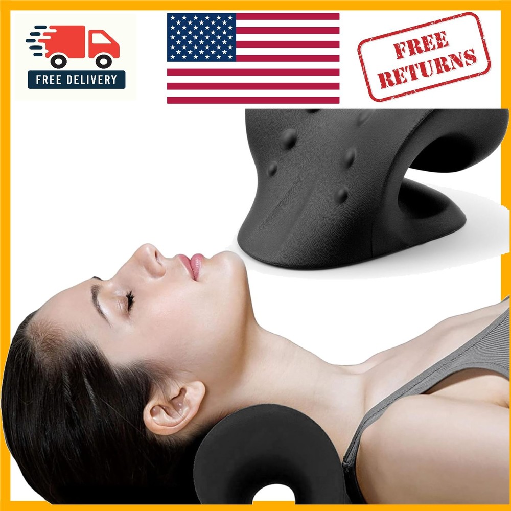 Wave Shape Chiropractic Pillow – Easy to Clean Neck Stretcher for Spinal Health