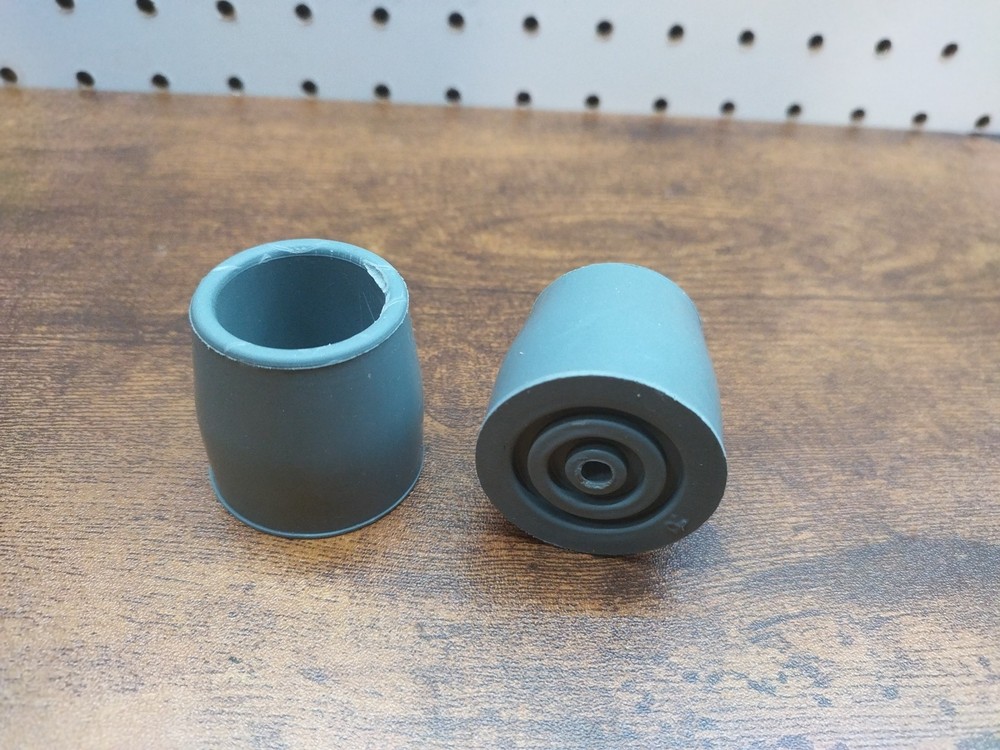 1 Pair Drive Medical 1″ Metal Reinforced Feet Tips for Canes Walkers Chairs DME