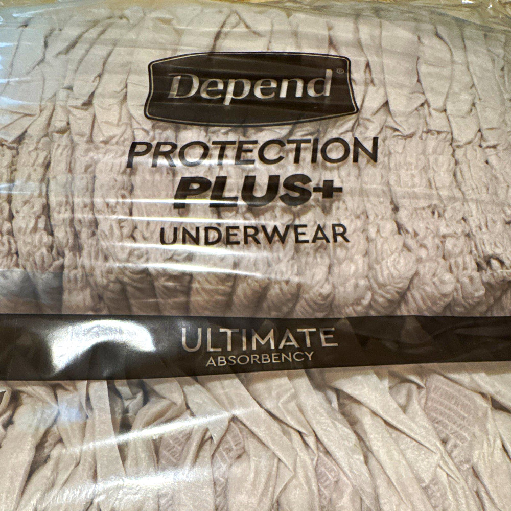 42 Depend Protection Plus+ Incontinence Pants Underwear, Ultimate Absorbency
