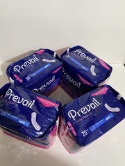 Prevail Daily Pads for Bladder Leaks Women’s Regular 20 Count Pack Lot of 4 PKS