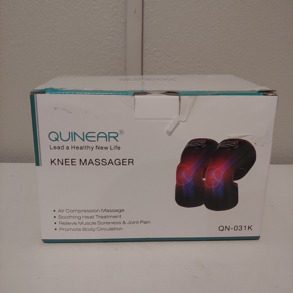 QUINEAR Knee Massager w/ Heat Air Compression Leg Knee Brace Wrap for Arthritis