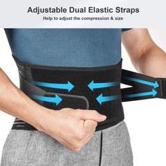 Back Braces for Lower Back Pain Relief with 6 Stays Breathable Back Support Belt