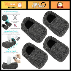 Heavy Duty Walker Ski Glide Covers 4 PCS – Padded Replacement Caps for Seniors,
