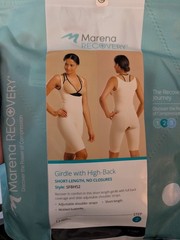 Marena SFBHS2-XXS B Thigh-Length Girdle High-Back Black Girdle Recovery