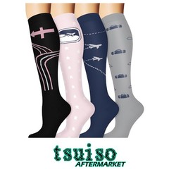 Knee-High Compression Socks – Assorted Colors for Running & Recovery (3/4 Pairs)