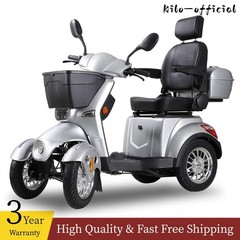 800W 4-Wheel Heavy Duty Mobility Scooter for Adults & Seniors 31 Miles 3-Speed