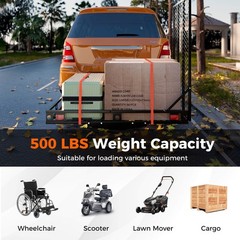 IRONMAX 500lbs Wheelchair Hitch Carrier Mobility Electric Scooter Loading Ramp