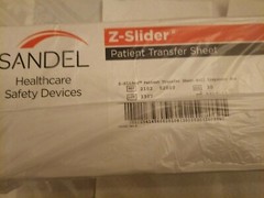 SANDEL HEALTHCARE Z-SLIDER PATIENT TRANSFER SHEET REF- 2102 CS/60 2BOX-30pcs