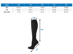 (4 Pairs) (S-4XL) Compression Socks Stockings Graduated Support Men’s Women’s