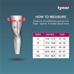 TYNOR Knee Cap With Rigid Hinge Provides Effective Support & Compression To Knee