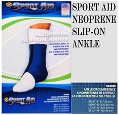 Sport Aid Neoprene Slip-on Ankle LARGE