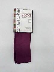 Cherokee Graduated Women’s Compression socks 8-12 MmHg Knee Length Size6-11 Wine