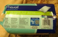 Prevail Disposable Underpads size Large 23″ X 36″ (15 count) 2-Package