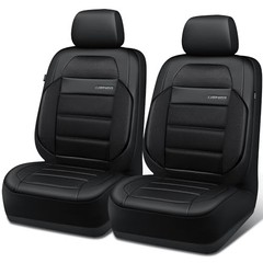 Memory Foam Seat Covers Front, Airy Cool Mesh Thick Car Seat Covers, black
