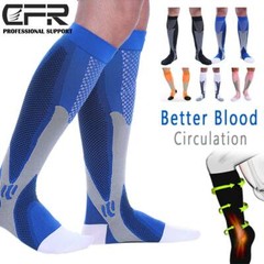 Compression Socks Calf Sleeve Leg Support Brace 15-20mmHg Men Women Football CFR