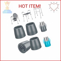 supregear Rubber Walker Tips – Walker Feet Replacement – Walker Leg Caps – Heavy