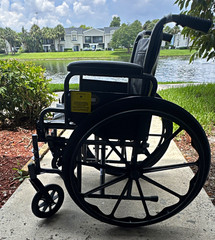 ProBasics K2 Standard Hemi Manual Wheelchair, Foldable, Black, 4-Wheel Adult