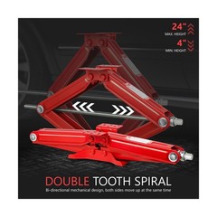DNA MOTORING 4-Pack 5000lbs RV Trailer Stabilizer Leveling Scissor Jacks with…