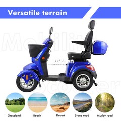 800W 4 Wheels All-Terrain Heavy Duty Senior Mobility Scooter 500lbs 31Miles