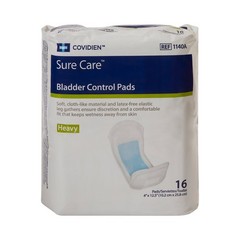 Bladder Control Pad Surecare 12.5 Inch Length Heavy Absorbency Polymer CS/96