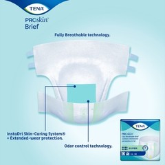 Unisex Adult Incontinence Brief TENA ProSkin™ Super Medium Disposable Heavy Abso