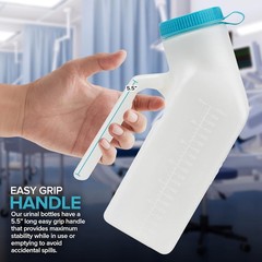 Male Urine Bottles 2 Pack (35 oz), Portable Urinals for Men Spill Proof Nighttim
