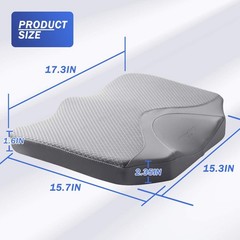 Car Seat Cushion, Comfortable Memory Foam Cushion for Driving, Auto Heighteni…