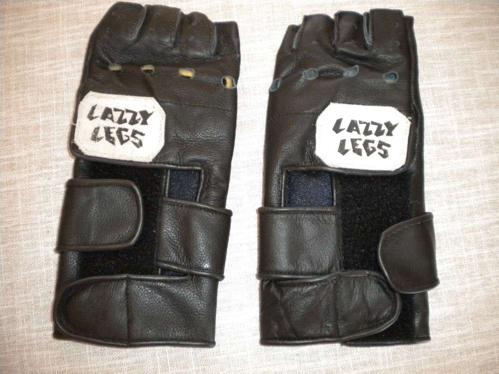 Lazzy Legs Wrist /finger Guards rollerblading skating BRACE LARGE SIZE VINTAGE