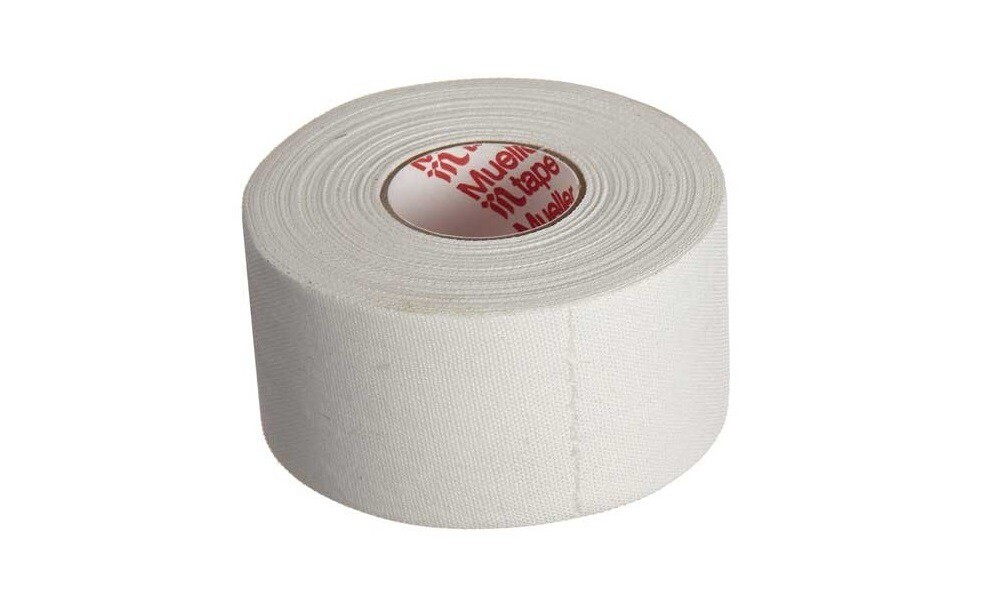 Mueller MTape Single Roll (1) Athletic Trainers‘ Tape for All Sports (White)